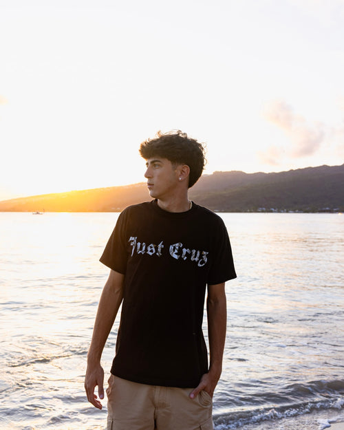 Black and Camo Basic Short Sleeve